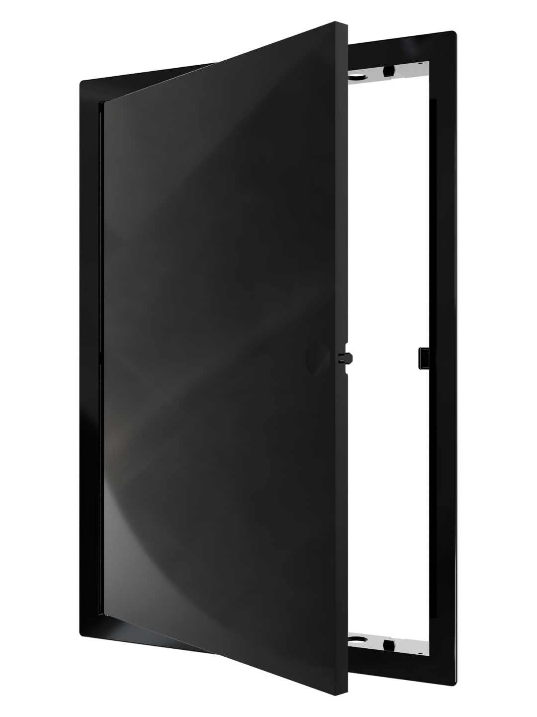 картинка Люк ревизионный LN фланец 200х300 нажимной 223х323 пластик Black EVECS от магазина sp-market
