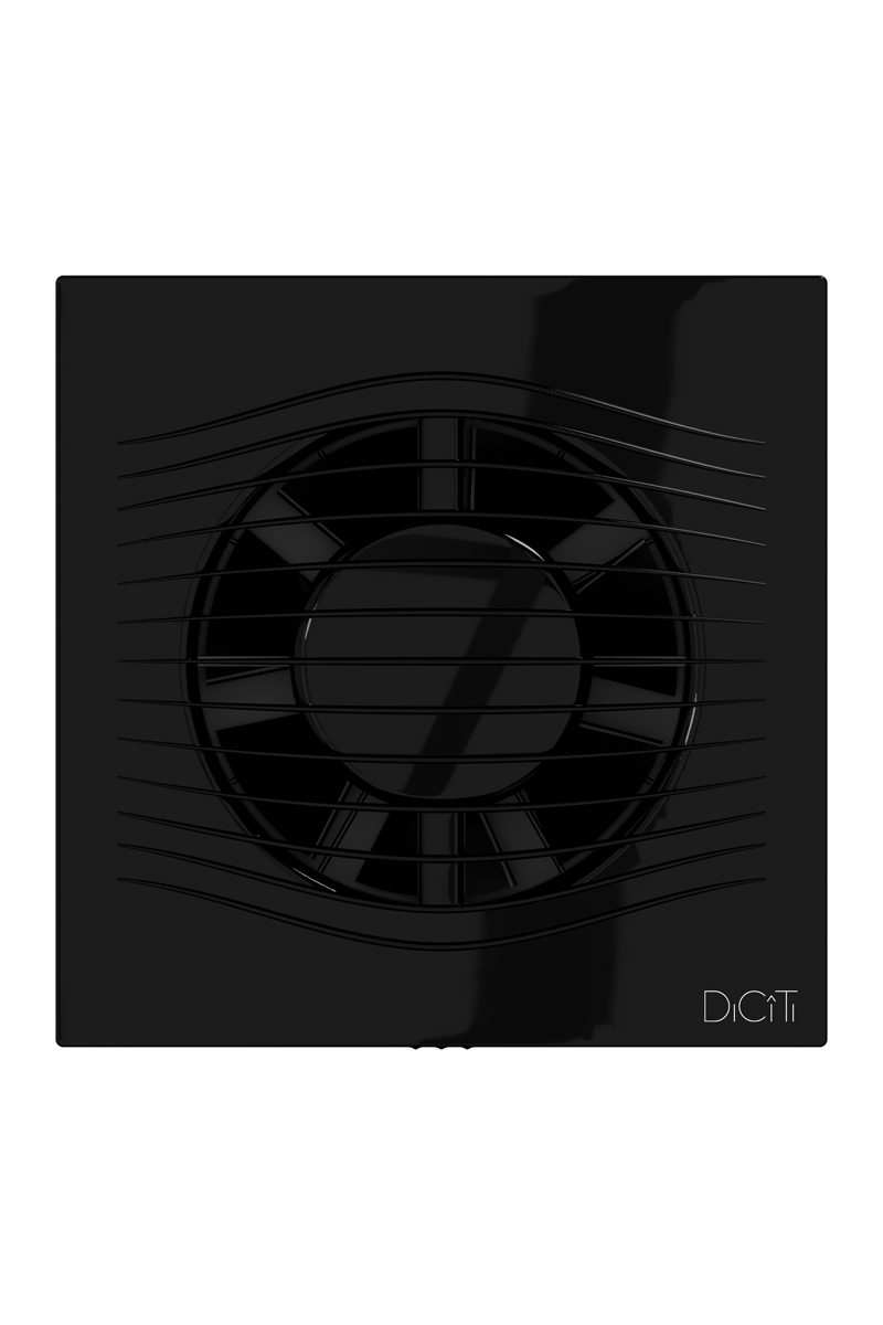 картинка Вентилятор накладной SLIM D100 обр.клапан Obsidian DICITI от магазина sp-market