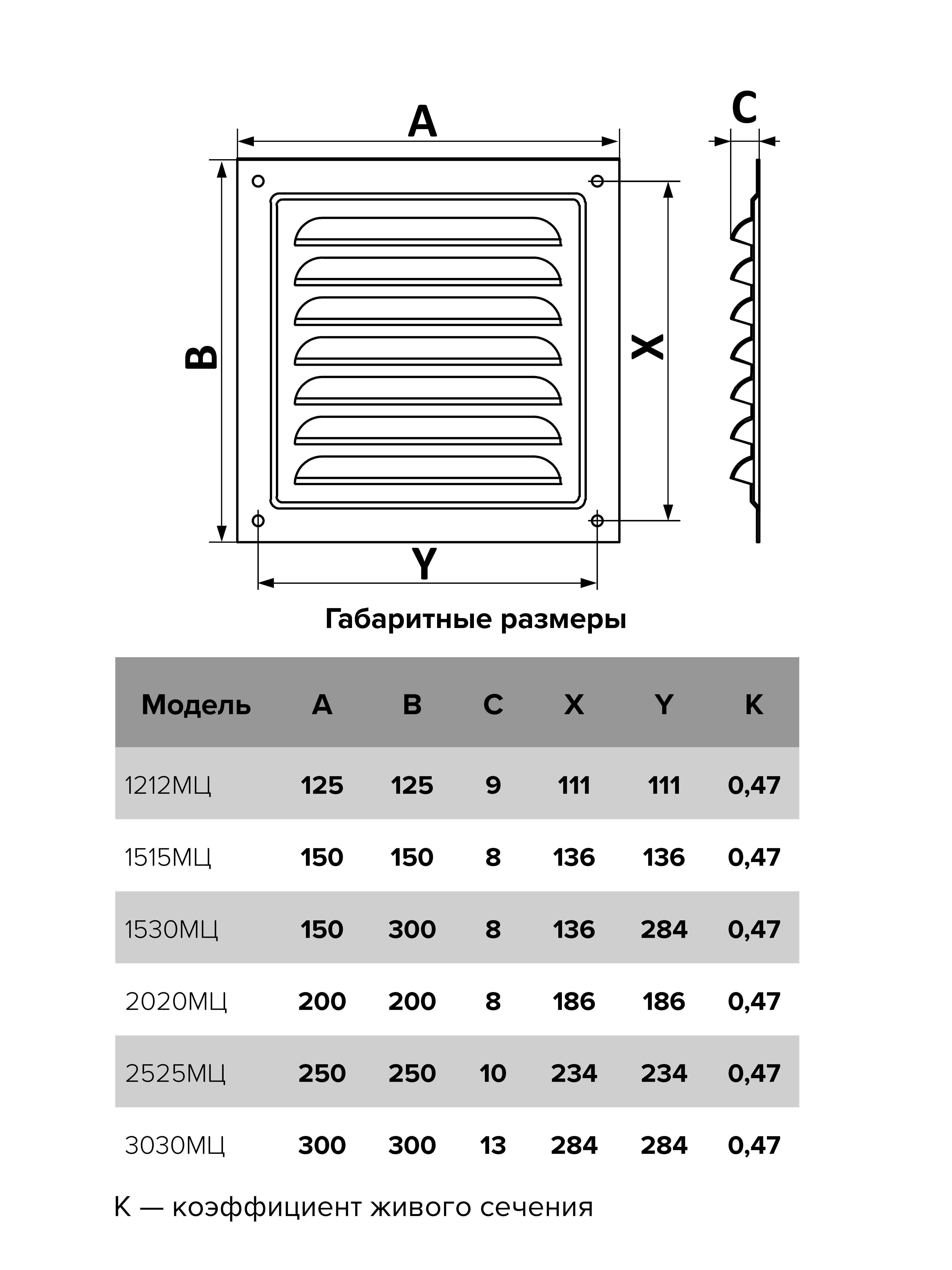 картинка Вентиляционная решетка 2020МЦ ERA от магазина sp-market