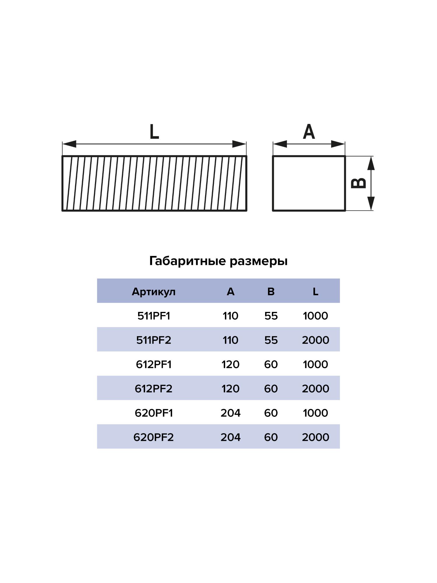 картинка Воздуховод PF 55х110 армированный L2м ПВХ ERA от магазина sp-market