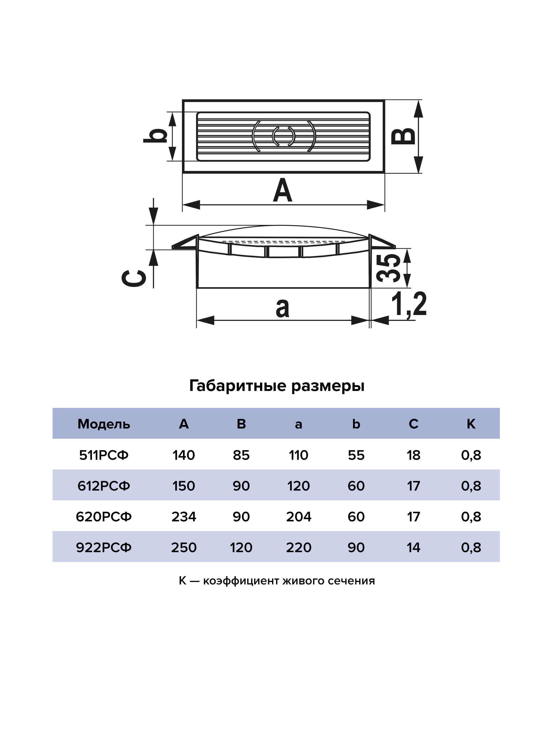 картинка Вентиляционная решетка 612РСФ ERA от магазина sp-market