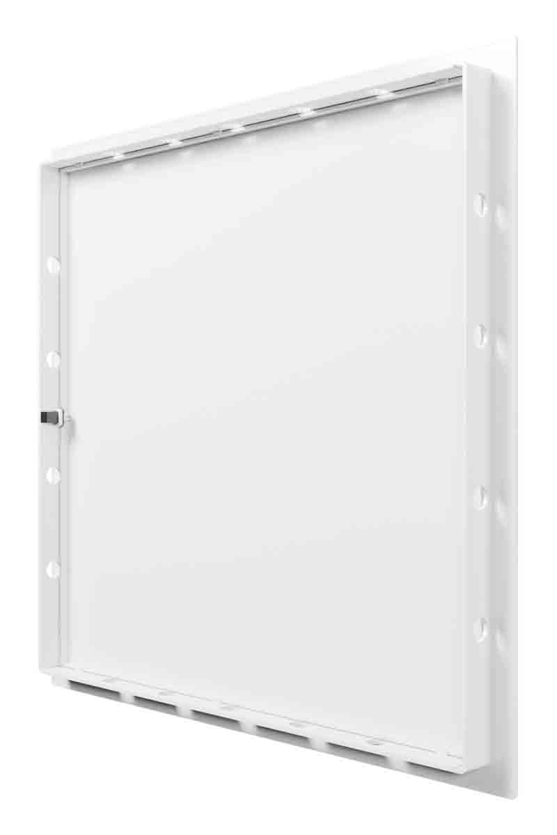 картинка Люк ревизионный LN фланец 350х350 нажимной 377x377 пластик EVECS от магазина sp-market