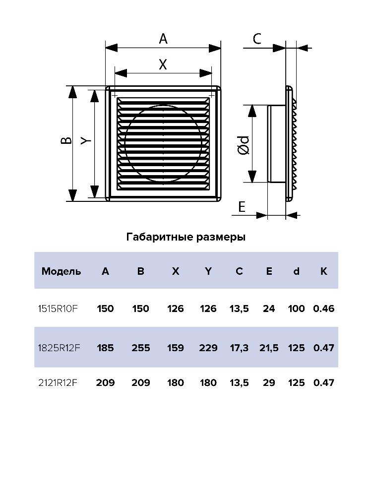 картинка Вентиляционная решетка 1515RR10F ERA от магазина sp-market
