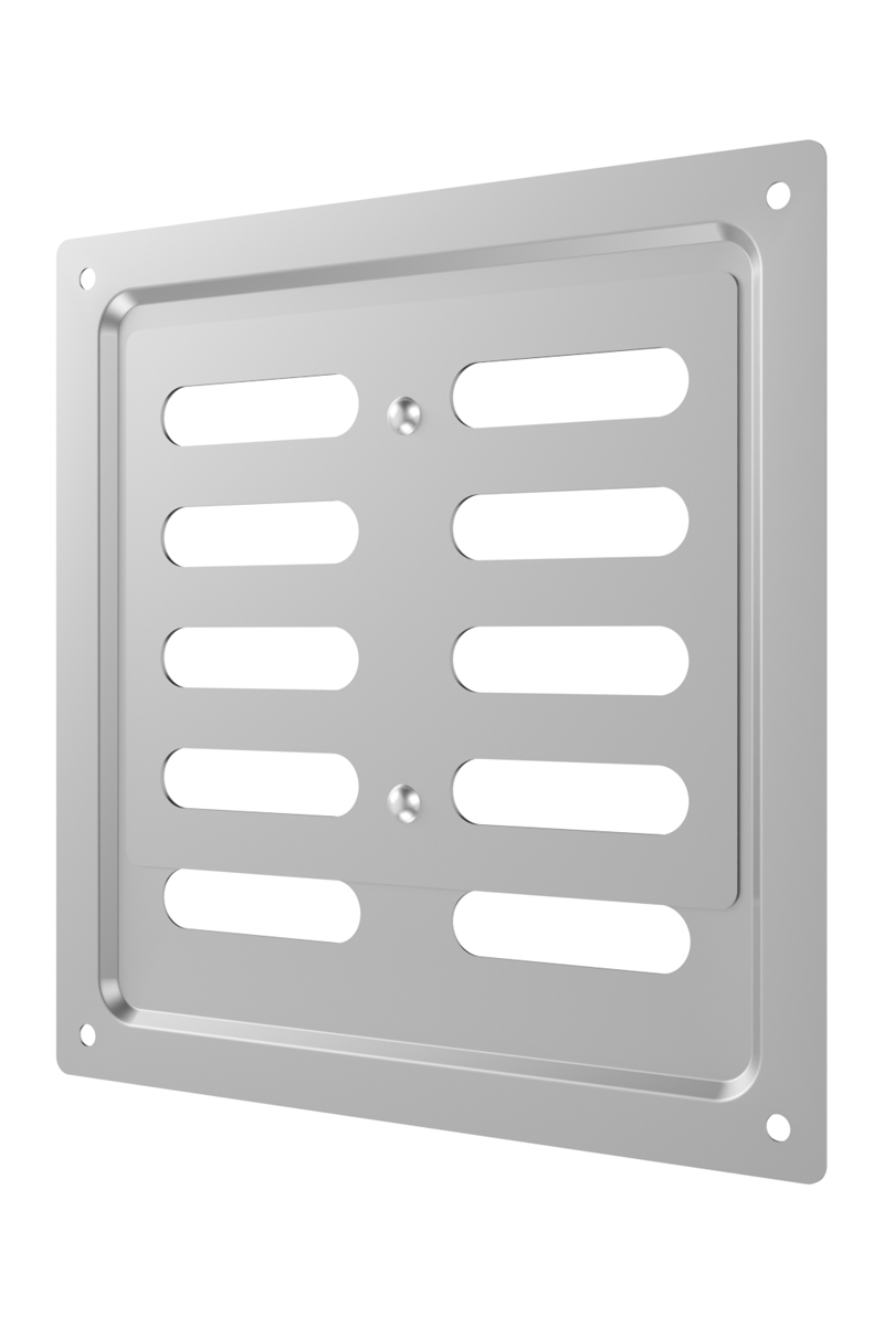 картинка Решетка вентиляционная MER регулируемая 150x150 оцинк.сталь ERA от магазина sp-market