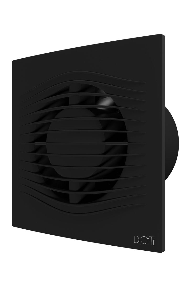 картинка Бытовой вентилятор SLIM 4C Matt Black DICITI от магазина sp-market