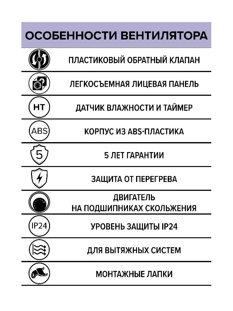 картинка Бытовой вентилятор WAVE 120C HT ERA от магазина sp-market