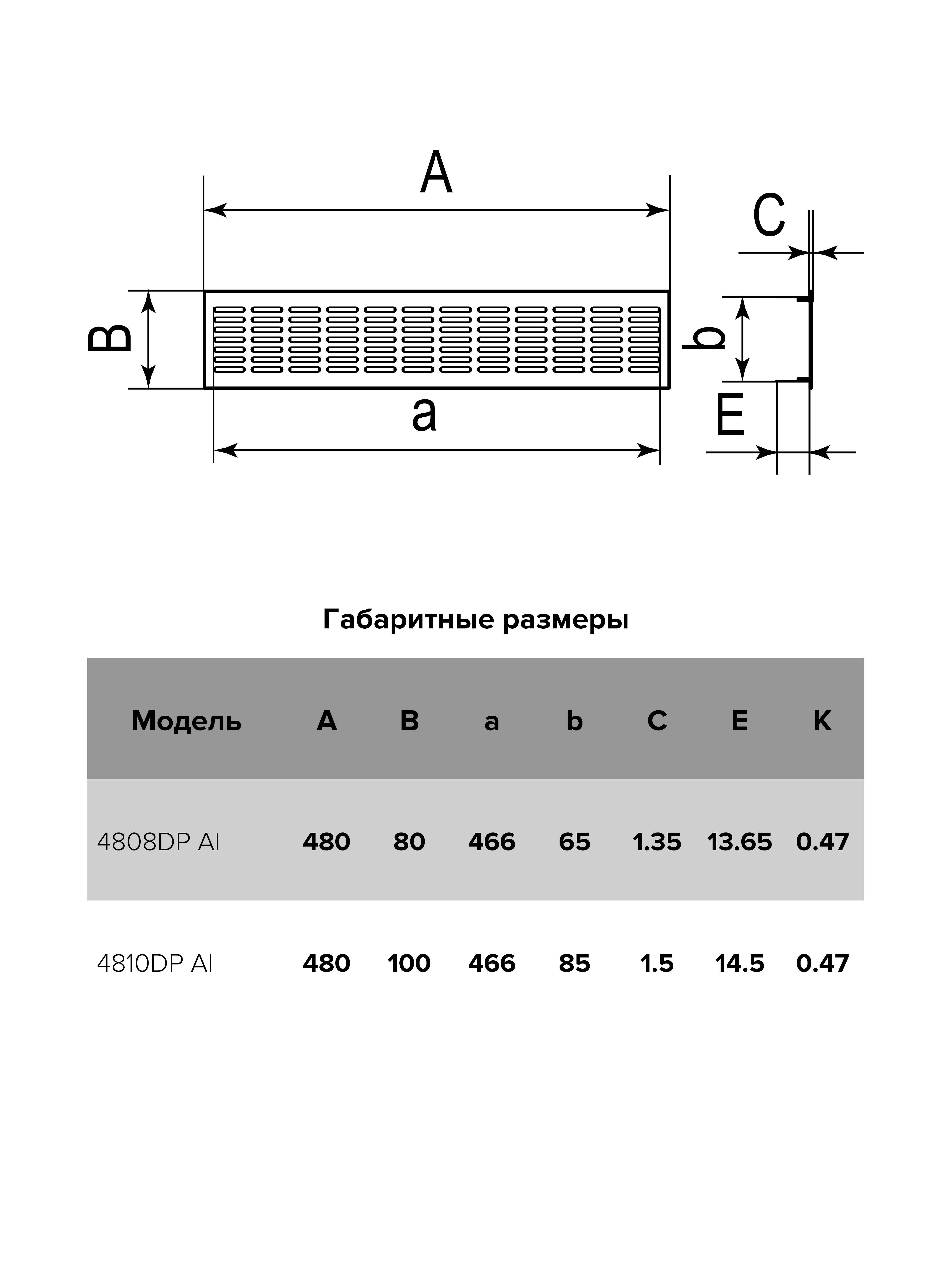картинка Вентиляционная решетка 4808DP Al ERA от магазина sp-market