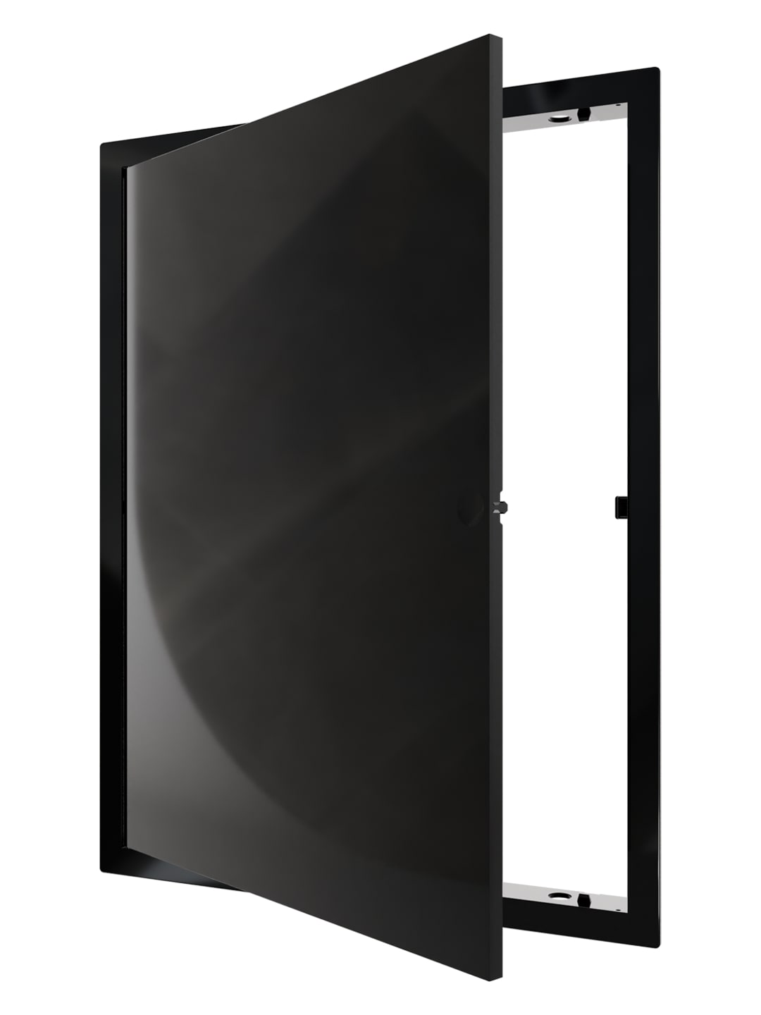 картинка Люк ревизионный LN фланец 300х400 нажимной 327х427 пластик Black EVECS от магазина sp-market