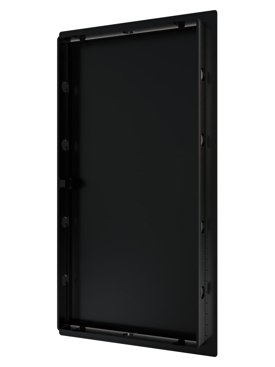 картинка Люк ревизионный LN фланец 150х300 нажимной 172х322 пластик Black EVECS от магазина sp-market