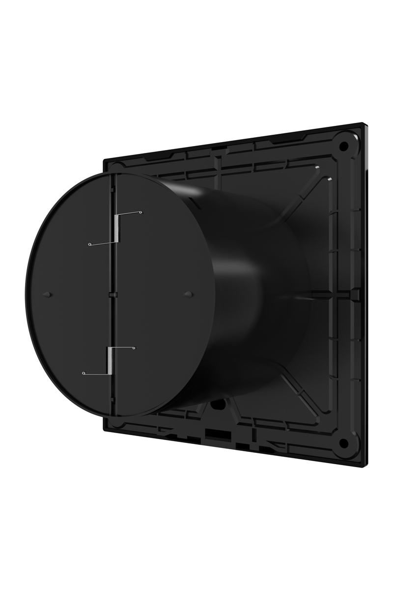 картинка Вентилятор накладной SLIM D100 обр.клапан Obsidian DICITI от магазина sp-market