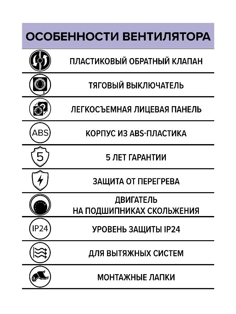 картинка Бытовой вентилятор WIND 100C-02 ERA от магазина sp-market