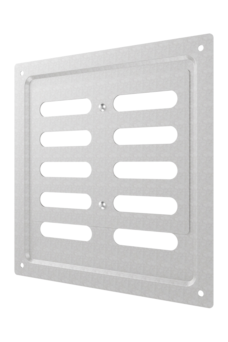 картинка Решетка вентиляционная MER регулируемая 175х175 оцинк.сталь ERA от магазина sp-market