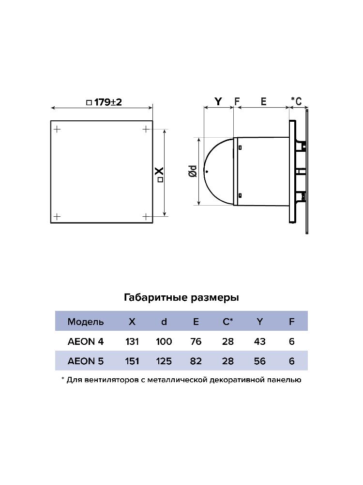 картинка Панель декоративная AEON D100/125 179х179 металл Gray DICITI от магазина sp-market
