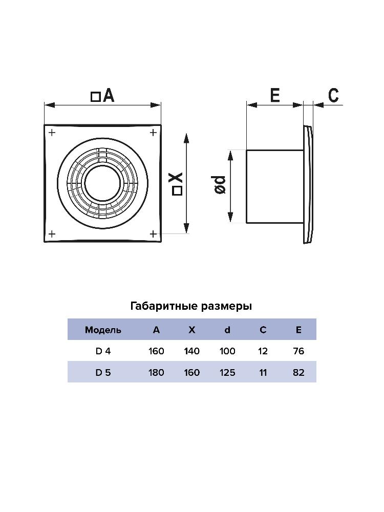 картинка Бытовой вентилятор D 4 AURAMAX от магазина sp-market
