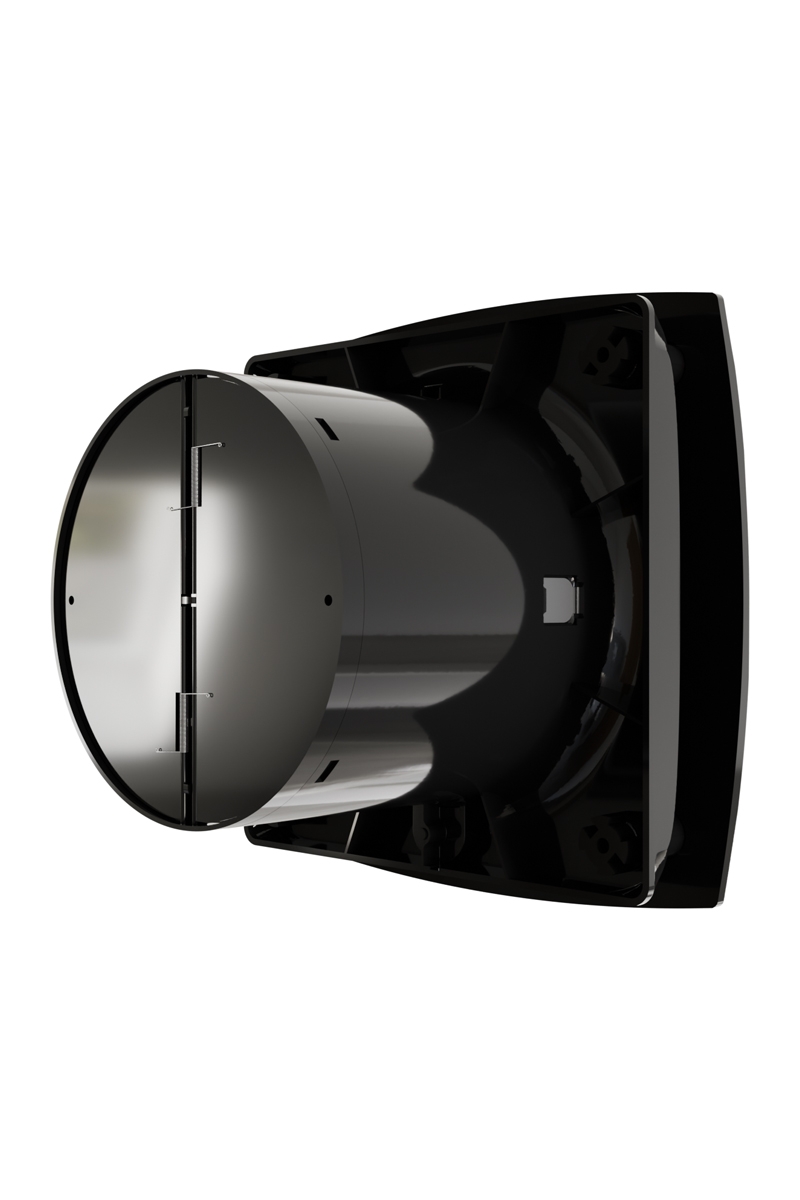 картинка Вентилятор накладной WAVE D100 обр.клапан Black classic ERA от магазина sp-market