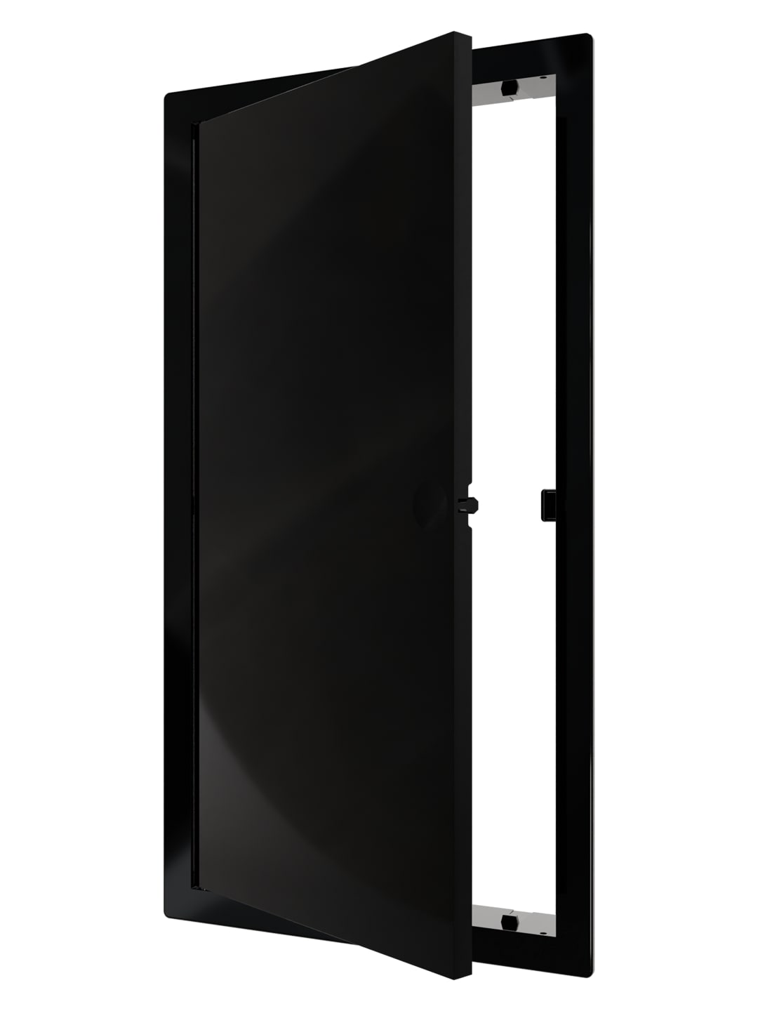 картинка Люк ревизионный LN фланец 150х300 нажимной 172х322 пластик Black EVECS от магазина sp-market