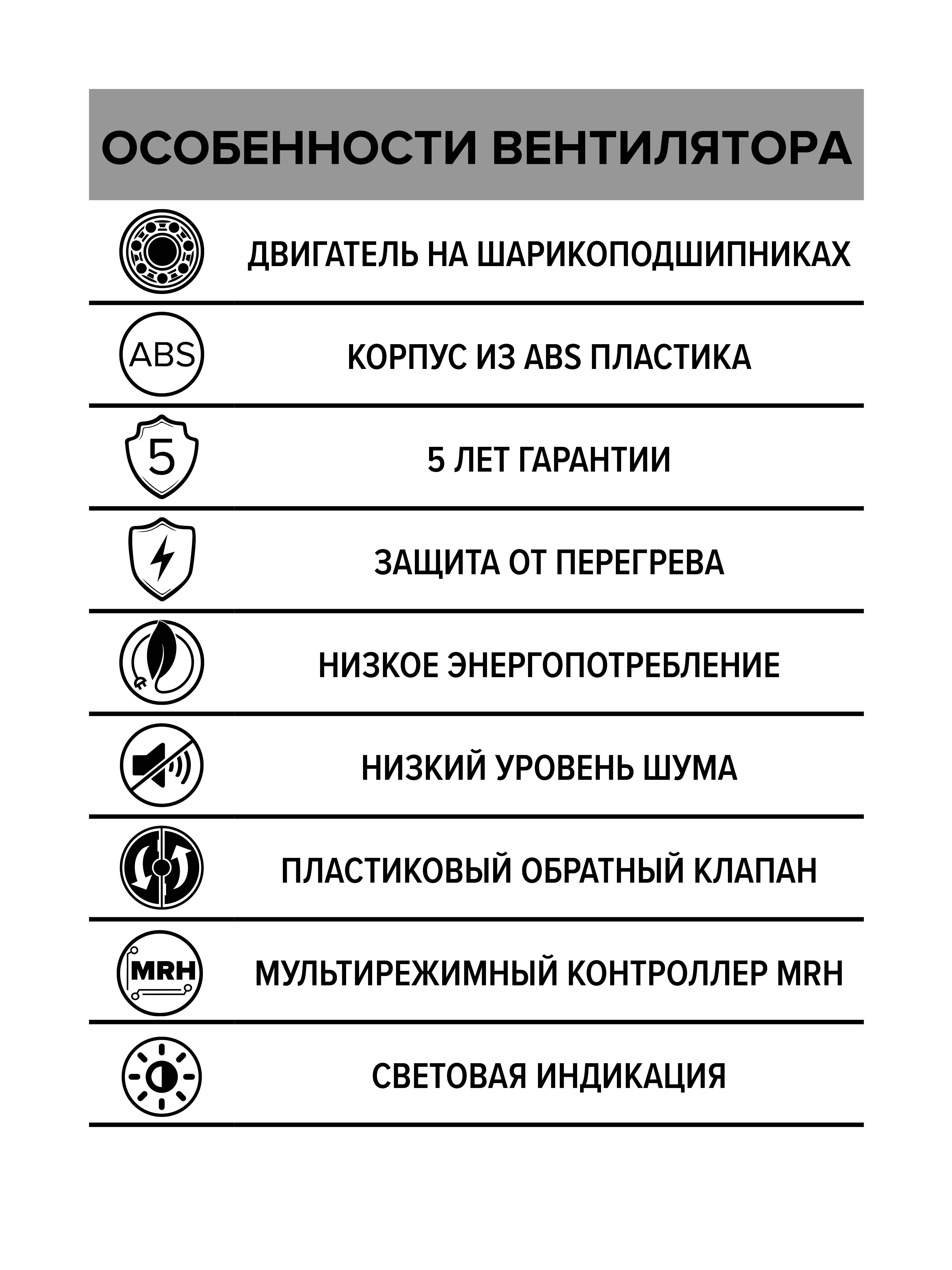 картинка Бытовой вентилятор SILENT 4C MRH DICITI от магазина sp-market